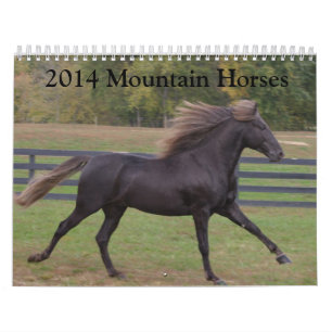 Calendrier 2014 de cheval de montagne