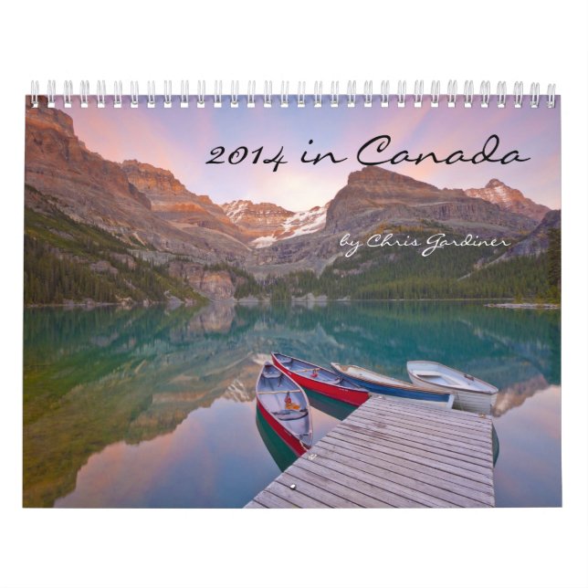 calendrier 2014 de douze mois au Canada Scenics (Protection)