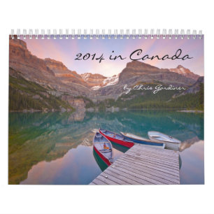 calendrier 2014 de douze mois au Canada Scenics