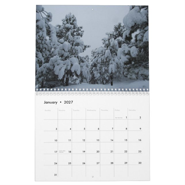 Calendrier 2014 de la merveille de la nature (Jan 2027)