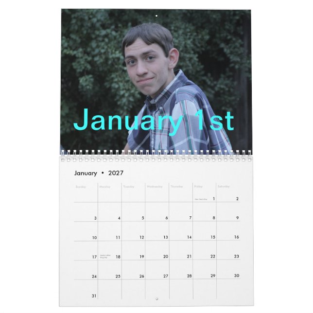 Calendrier 2014 de Walton (Jan 2027)