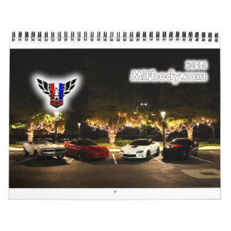 Calendrier 2014 du Michigan FBody (15 mois)