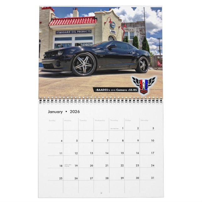 Calendrier 2014 du Michigan FBody (15 mois) (Jan 2026)