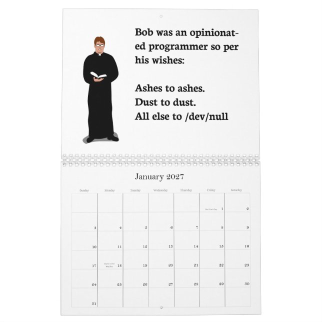 calendrier 2014 nerd d'humour de scottk.net vol. (Jan 2027)