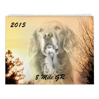 Calendrier 2015 8 golden retriever Caledar de mille