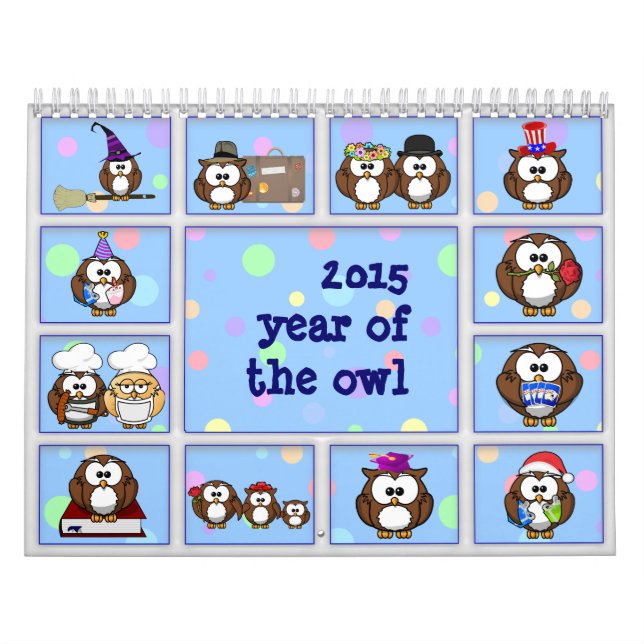 Calendrier 2015 année du hibou (Protection)