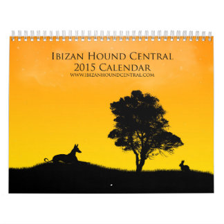 Calendrier 2015 de central de chien d'Ibizan
