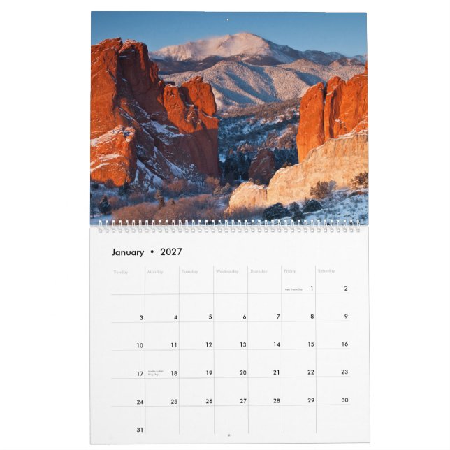 Calendrier 2015 de Colorado 14ers (Jan 2027)