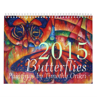 Calendrier 2015 de papillon par Timothy Orikri