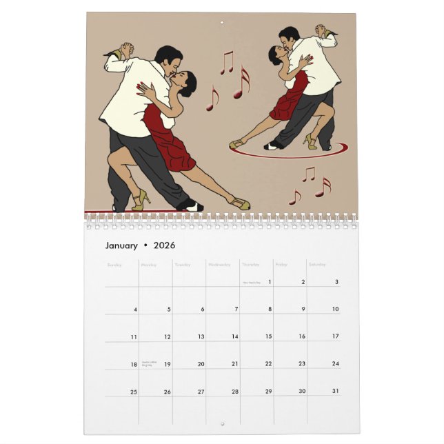 Calendrier 2015 de tango (Jan 2026)