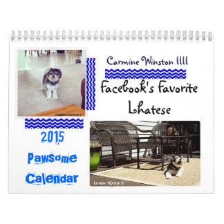 Calendrier 2015 de Winston III "Pawsome " de