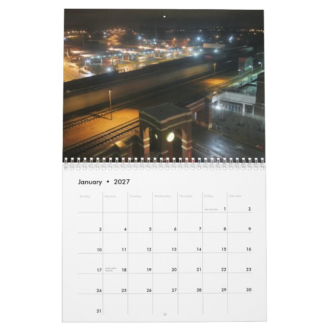 Calendrier 2015 des nuits | de ville (Jan 2027)