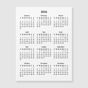Calendrier 2016