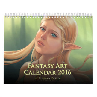 Calendrier 2016 d'art d'imaginaire par Adrienn