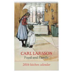 Calendrier 2016 de cuisine de nourriture et de