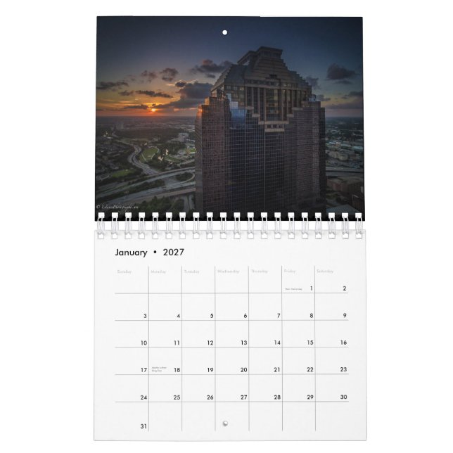 Calendrier 2016 de Houston par (Jan 2027)