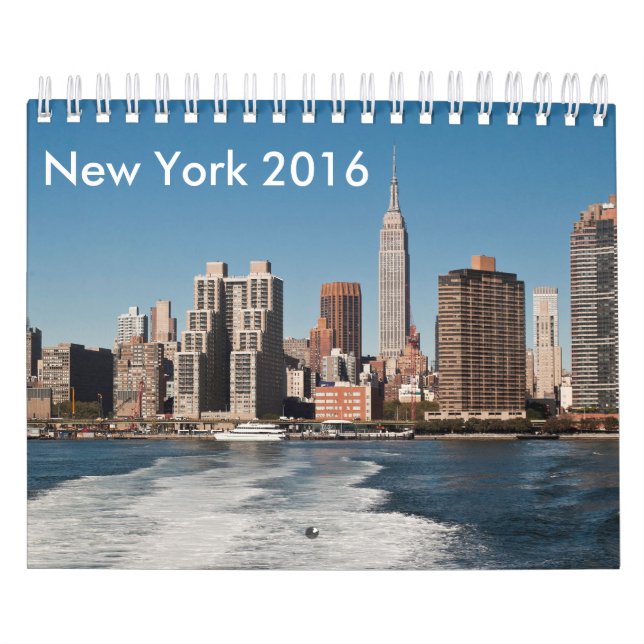Calendrier 2016 de New York City et de Manhattan (Protection)
