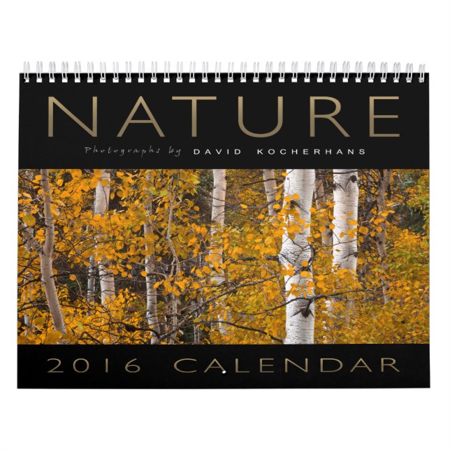 Calendrier 2016 de photographie de nature de David (Protection)