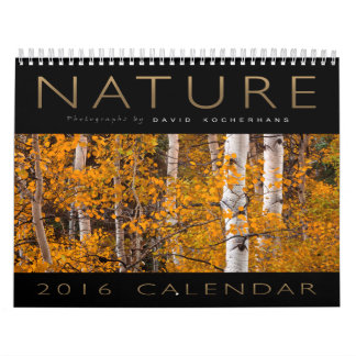 Calendrier 2016 de photographie de nature de David