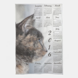 calendrier 2016 de serviette de cuisine