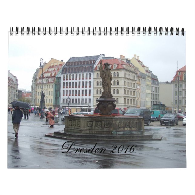 Calendrier 2016 de voyage de Dresde Allemagne (Protection)