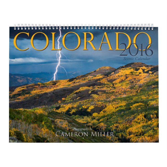 Calendrier 2016 pittoresque du Colorado (Protection)