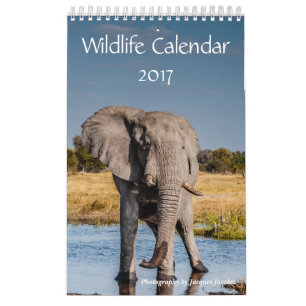Calendrier 2017 de faune