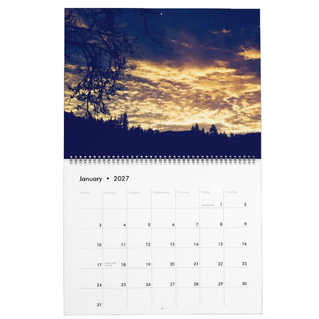 Calendrier 2017 de nature (Jan 2027)