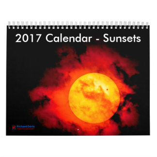 Calendrier 2017 - Sunsets (UK Cultural Information