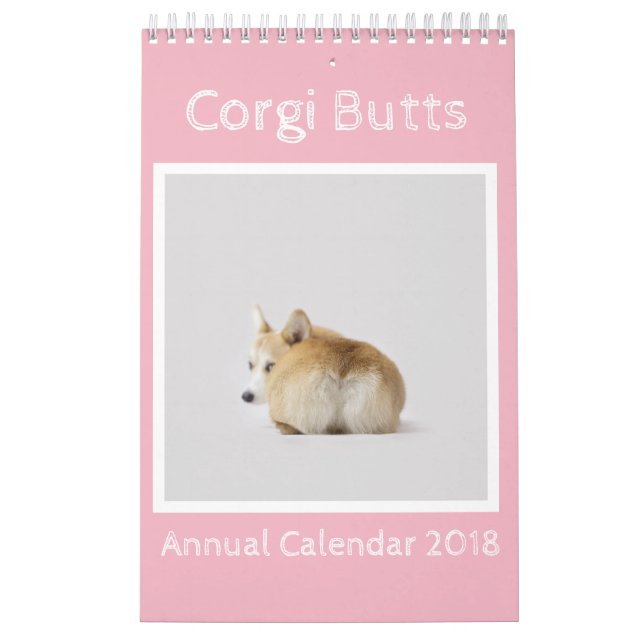 Calendrier 2018 de bouts de corgi (Protection)