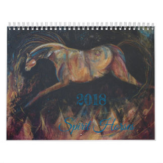 Calendrier 2018 de cheval d'esprit