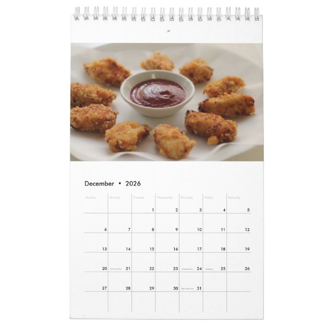 Calendrier 2018 de pépite de poulet (Dec 2026)