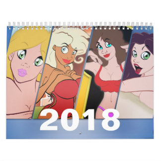 Calendrier 2018 de Pin- de bande dessinée