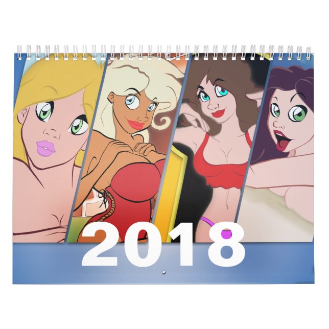 Calendrier 2018 de Pin- de bande dessinée (Protection)