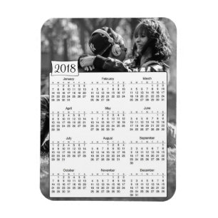 Calendrier 2018 Magnet photo romantique personnali