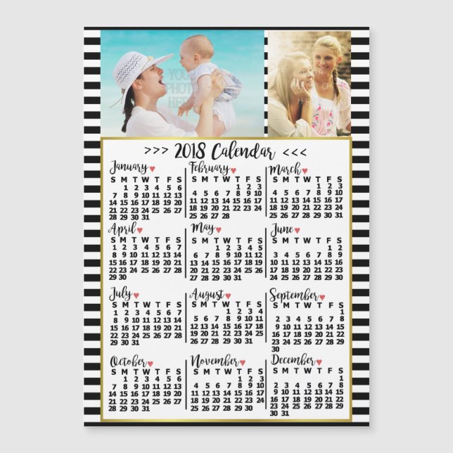Calendrier 2018 (Voir la description pour la nouve (Devant)