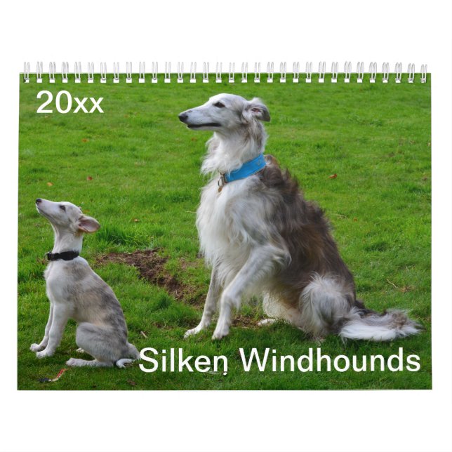 Calendrier 2018 Windhounds de soie (chiens multiples) (Protection)