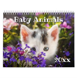 Calendrier 2019 animaux adorables de bébé