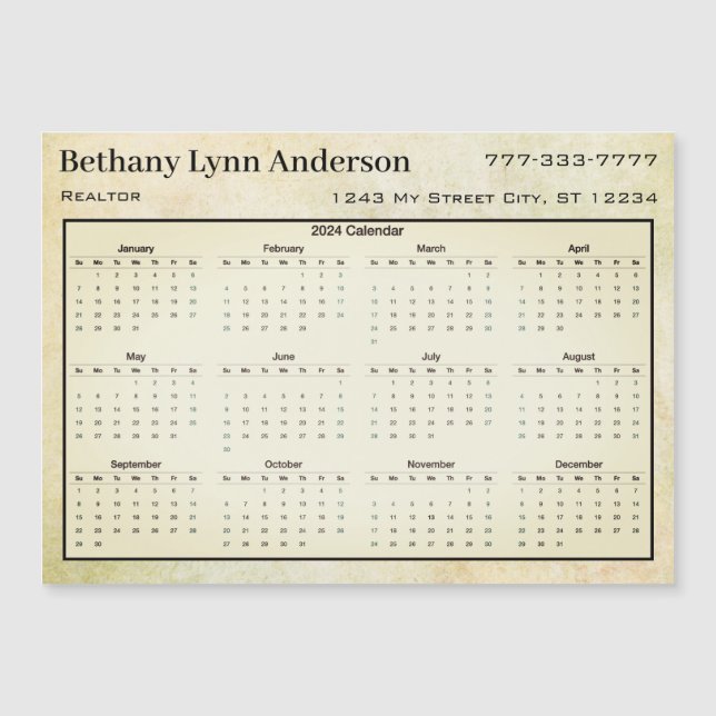 Calendrier 2019 Arbre de feuilles cardiaques Flora (Devant)