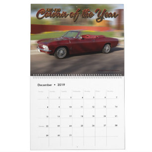 Calendrier 2019 de CorvairForum Corvair