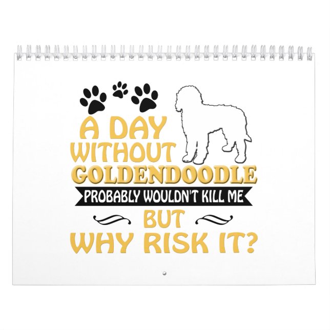 Calendrier 2019 de Goldendoodle 2020 femmes de (Protection)