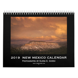 Calendrier 2019 du Nouveau Mexique