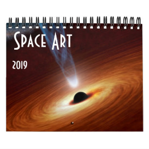 Calendrier 2019 d'univers d'astronomie d'art de