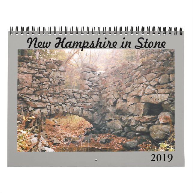 Calendrier 2019 "New Hampshire in Stone" (Protection)