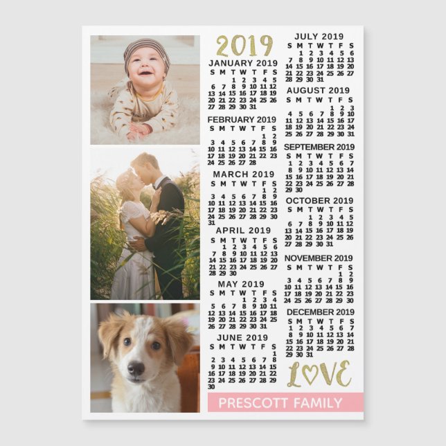 Calendrier 2019 (Voir la description pour la nouve (Devant)