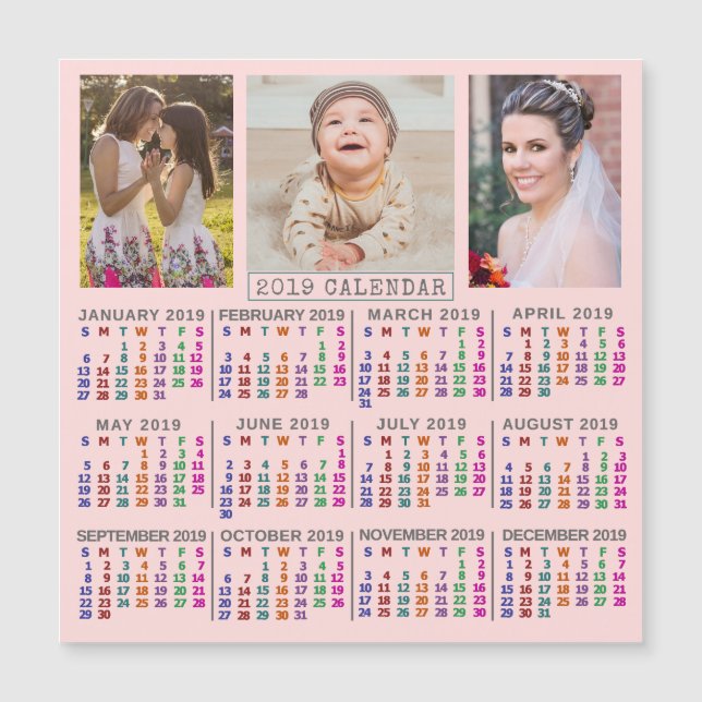 Calendrier 2019 (Voir la description pour la nouve (Devant)