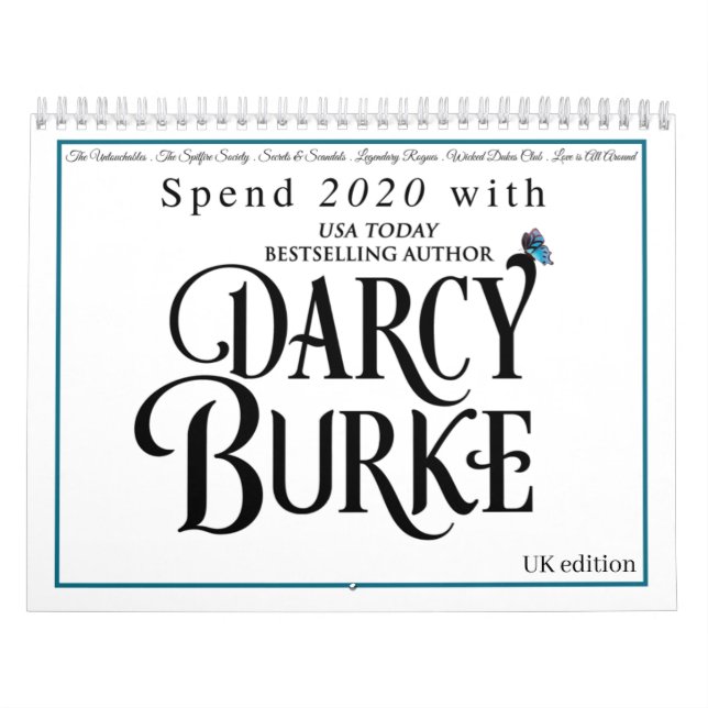 Calendrier 2020 Darcy Burke Historical Romance Calendar - Roy (Protection)
