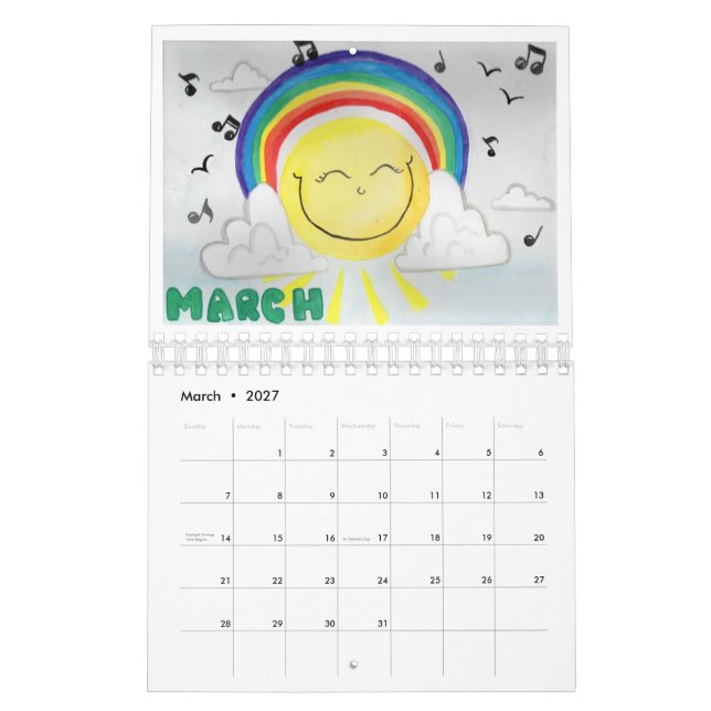 Calendrier 2020 MJ.Crée Calender (Mar 2027)