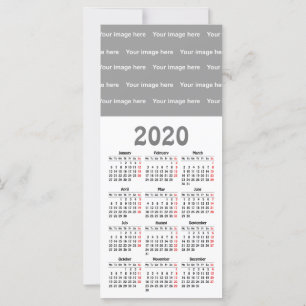 Calendrier 2020 modèle Flar Card