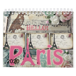 Calendrier 2020 Paris, France